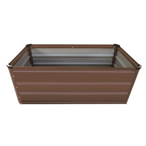 3x1.6 Rectangulaire exterieur en acier galvanise lit de jardin sureleve pour les herbes fleurs légumineuses - Product Image 2