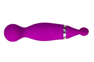 Waterdichte zachte siliconen vibrator voor vrouwen, paars, voor vaginale stimulatie en massage. - Product Image 6