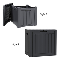 Extérieur Étanche Multifonction Camping Patio Jardin En Plastique Résine Outil De Stockage Pont Boîte Conteneur