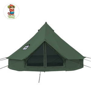 Tente de <span class=keywords><strong>camping</strong></span> en tissu Oxford de style Ger mongol, tente pyramidale d'extérieur, tente cloche imperméable, tente pneumatique - Product Image 1
