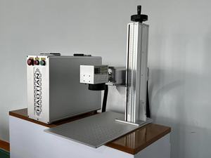 Haotian-Máquina de marcado láser de fibra, máquina de marcado láser JPT de 100W, CNC refrigerada por aire, compatible con formatos gráficos DXF PLT, control BJJCZ - Product Image 2