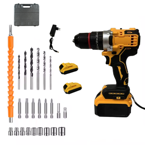 Cordless Electric Drill Machine Variable Speed Brushless Motor Custom OEM Battery Charging Source DIY Repair Power Tool Set
