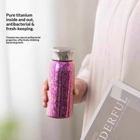 Gobelet isotherme à double paroi en titane pur à 99,9 %, ultraléger, sans BPA, non toxique, tasse à café portable pour le camping et les activités de plein air