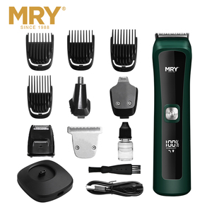 MRY充電式6in1グルーミングキットLEDディスプレイヘアトリマーコードレスパワフルバリカンヘアカットマシンキットスタンド付き - Product Image 5