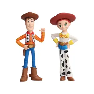 DL1230 Hot Selling Anime Toy Story 4 Figure 7pcs Buzz Light Year Tracy Woody Aliens Jessie Dragon Forky Set Action Figure Toy