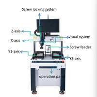 Machine d'alimentation automatique à visser avec positionnement visuel CCD à 3 axes MSD, moteur pas à pas, haute efficacité, précision, garantie 1 an