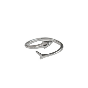 Dolphin <b>Ring</b> For Women <b>Open</b> Design Minimalist Animal Shape Jewelry Gift - Product Image 5