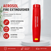 Extincteur compact à aérosol, bouton poussoir, extincteur portable à une pression pour porte-gobelet de voiture, comptoir de cuisine et établi