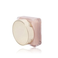 Vente en gros de poudre de base rose carrée de 13 grammes, contenant en forme de boîte pour poudre libre, emballage en verre, avec couvercle, pour cosmétiques