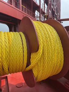 Đầy Màu sắc uhmwpe <span class=keywords><strong>200</strong></span> 220 m 12 sợi dây thừng cường độ cao cho kéo vận chuyển lớn cảng cơ sở hàng không vũ trụ tải nặng - Product Image 5