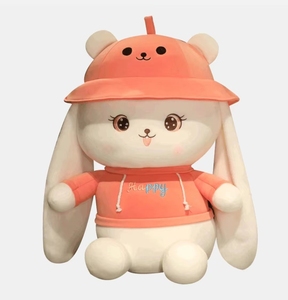 Coniglietto bambola carino piccola espressione morbida decorazioni per la casa coccole giocattoli di peluche - Product Image 1
