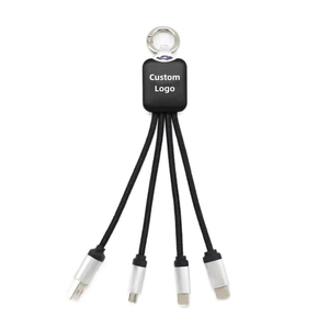 Tùy Chỉnh <span class=keywords><strong>Mini</strong></span> 3-Trong-1 Xách Tay Kinh Doanh Keychain Với Micro-<span class=keywords><strong>USB</strong></span> Sạc Cáp Nylon Áo Khoác Công Nghệ Mục Khuyến Mại - Product Image 3