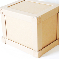 Boîte d'emballage kraft recyclé boîte conteneur transfert