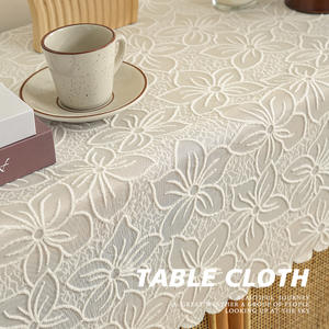 Mantel bordado Chaoshengbo, cuadrado, a prueba de polvo, decoración para el hogar, cubierta para mesa de comedor o café - Product Image 5