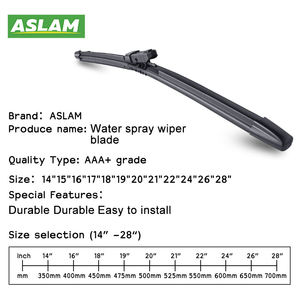 ASLAM-Limpiaparabrisas inteligente de alta gama con rociador de agua, limpiaparabrisas de goma natural suave al por mayor de fábrica OEM - Product Image 3