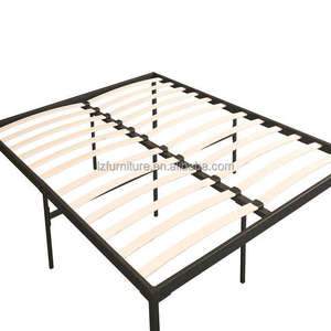 Fashion Cheap Mattress Foundation Queen Iron Metal <b>Platform</b> <b>Bed</b> <b>Frame</b> With Wooden Slats - Product Image 1