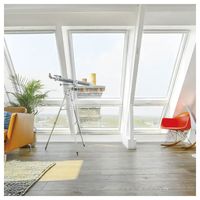 Fenêtre de toit PRIMA à ouverture manuelle, étanche, anti-UV, double vitrage, pour la rénovation de bâtiments résidentiels en extérieur