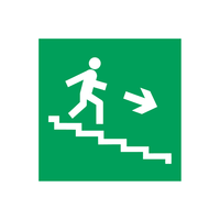 Escalier d'urgence supérieur droit PVC 200x200mm Fabriqué en Pologne
