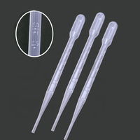 Autres fournitures de laboratoire1 ml 2ml 3ml 5ml 10ml Emballage en vrac Pipette Pasteur à transfert gradué jetable en plastique de laboratoire