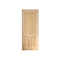 Porte en pin massif brut de style farmhouse, porte en bois naturel pour la rénovation intérieure des maisons rurales