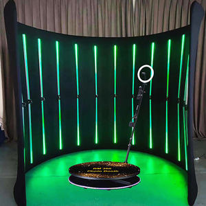 맞춤형 모터 교체 100cm 인피니티 미러 글래스 탑 4인용 플랫폼 오버헤드 360 포토 부스 - Product Image 6