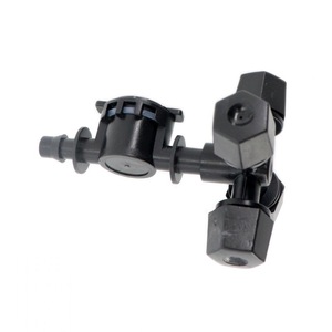 Tête d'arrosage micro-pulvérisatrice 47 tubes en forme de croix, angle réglable, en plastique, pour l'irrigation des jardins, des fleurs et des serres - Product Image 4