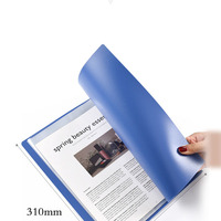 A4 transparent PP dossier porte-documents musique couverture noire A4 30-poches livre d'affichage