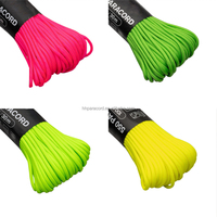 Pulcera Camo 9 Brins pour Paracord 550 750 & 1000 Pieds Corde Rechargeable 5ft Longueurs 4mm & 5mm Parachute Cordon 7 Strand Roll