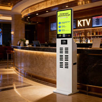 Borne de recharge commerciale à code QR pour distributeur automatique, 48 emplacements, batterie Li-Polymère 15W 7200mAh, écran 43 pouces