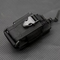Housse de radio tactique extérieure en nylon imperméable réglable, accessoire MOLLE pour talkie-walkie, fermeture éclair, forme oreiller, Oxford