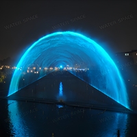 Fontaine d'eau holographique flottante pour événements, spectacle de lumière laser, fontaine dansante, installation sur site