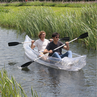 Bateau gonflable, kayak de pêche pliable, bateau d'assaut épaissi, bateau transparent, annexe pneumatique d'extérieur