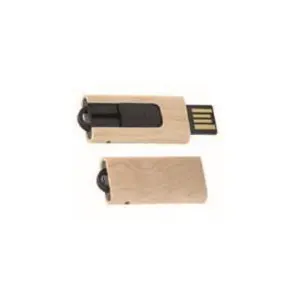 Clé USB compacte en bois, gadgets personnalisés - Product Image 1