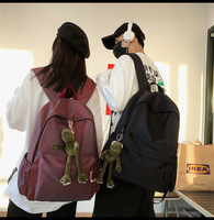 Sac à dos Oxford unisexe grand format - Sac de style coréen tout-en-un pour les trajets sur le campus et les courts séjours - Sac à dos durable pour ordinateur portable 36-59L
