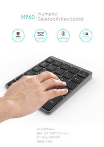 Best Selling Portable Ultra Slim 2.4G Rechargeable External Number Pad Wireless Numeric Keypad for Laptop PC MacBook Data Entry - Product Image 2