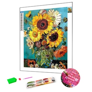Flower DIY Diamond Embroidery Crystal Painting <strong>Sunflower</strong> in Ceramic Vase Rhinestones Painting Full Drill <strong>Mosaic</strong> Cross Stitch Kit - Product Image 1
