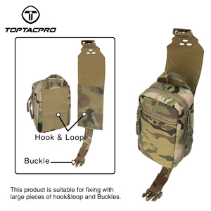 TOPTACPRO Camo Molle <span class=keywords><strong>Kit</strong></span> Médico Bolsa de Emergencia IFAK Bolsa de Trauma EDC Bolsa Táctica de Primeros Auxilios - Product Image 3