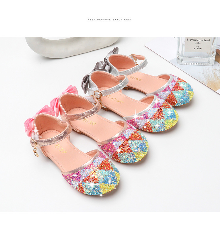 2020, хит продаж, с мультипликационным принтом «Звезда», цвета радуги, новые вечерние туфли Летняя обувь с мягкой подошвой для детей сандалии со стразами обувь для девочек