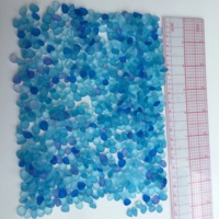 Plage de verre de mer lot en vrac en gros bleu cobalt aqua turquoise petits morceaux