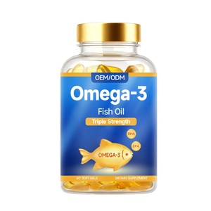 Cápsulas de Aceite de Pescado Triple Potencia 3X, Omega 3, 1000 mg, Aceite de Pescado Puro con DHA y EPA, Cápsulas de Aceite de Pescado Omega 3 con DHA y EPA - Product Image 1