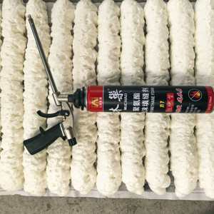 MU CHAO A22 750ml <span class=keywords><strong>Mousse</strong></span> <span class=keywords><strong>polyuréthane</strong></span> de qualité B à expansion par pulvérisation, haute <span class=keywords><strong>densité</strong></span>, blanche, économique - Product Image 5