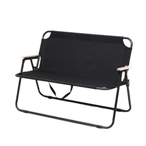 Chaise pliante de <span class=keywords><strong>camping</strong></span> en fer pour l'extérieur, chaise longue double portable de plage avec dossier, chaise de pêche avec coussin en tissu Oxford 600D - Product Image 1