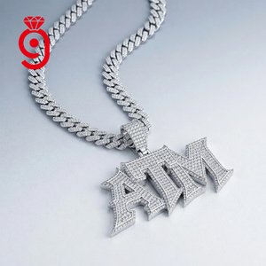 Ciondolo Hip Hop Iced Out Stile <span class=keywords><strong>Rap</strong></span>, Gioielli Raffinati in Argento S925, Ciondolo Moissanite VVS1, Collane Charm da Uomo - Product Image 6