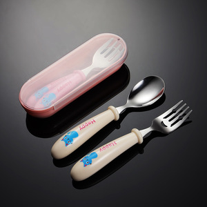 Ustensiles pour tout-petits en acier inoxydable, fourchettes et cuillères pour bébé, sans BPA, écologiques, faciles à nettoyer, finition miroir - Product Image 3