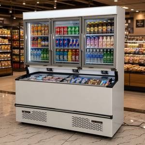 <span class=keywords><strong>Frigorifero</strong></span> <span class=keywords><strong>Combinato</strong></span> con 3 Porte in Vetro per Supermercati, per Alimenti Freddi - Product Image 6