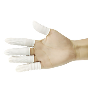 Longhuatai Gants de protection jetables en latex non stériles, lisses, à usage unique, pour salles blanches, usines d'électronique, industrie du soudage - Product Image 3