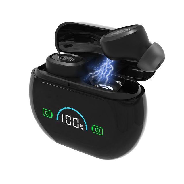 Digital Adaptive Noise Reduction AI Rechargeable Eco-Friendly ITE Hearing Aid 16 Channels Feedback Cancellation Super Hearing