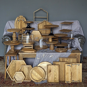Dali Vintage Delicato Northen Europeo Decorativo di <span class=keywords><strong>Legno</strong></span> Set di Visualizzazione Del Basamento Della Torta <span class=keywords><strong>Per</strong></span> La Cerimonia Nuziale, Festa di Compleanno - Product Image 2