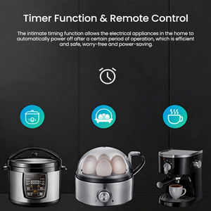 HONPNK <span class=keywords><strong>100</strong></span> ~ <span class=keywords><strong>240V</strong></span> <span class=keywords><strong>AC</strong></span>多機能WIFIスマートパワーストリップソケット4個入りUSBポートと4個入りAUプラグ - Product Image 5