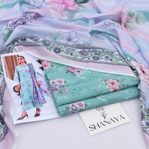 ชุดสัลวาร์ คามีซ ผ้าลอนพิมพ์ลายดิจิทัลสำหรับผู้หญิง Shanaya แบบ 3 ชิ้น ชุดลำลองสำหรับฤดูร้อน ทรงหลวมแบบดั้งเดิม ความยาวปานกลาง - Product Image 2